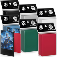 Venta Directa de Fábrica, MOQ Bajo, Múltiples Colores, Empaque Personalizado, Funda de Cartón Mate para Tarjetas TCG