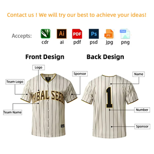 Maillots de baseball en gros pour femmes et hommes, en polyester, à séchage rapide et respirants, maillots de baseball par sublimation - Product Image 4