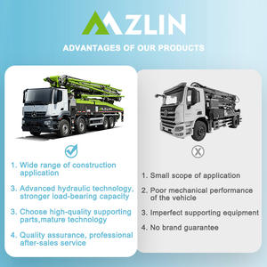 Pompe à béton sur remorque Zoomlion d'occasion, 63 mètres, modèle Zlin 2020, petite et portable - Product Image 6