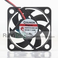 Sunon Inverter perekam Video Maglev 4CM, kipas pendingin HA40101V4-000C-999 2 kawat sunyi 5V 24V 48V DC12V 0.8W AC EC 4010 4 4CM