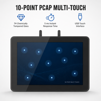 Ordinateur tout-en-un mural personnalisable de 10,1 à 11,6 pouces, écran tactile capacitif industriel, moniteur PC, système d'exploitation Windows Android