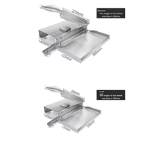 Alat Pemotong Daging Beku Sayuran Buah Stainless Steel untuk Hot Pot Shabu BBQ Rumahan, Pemotong Daging Sapi Kambing