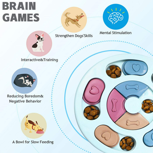 Bol interactif anti-glouton pour chiens et chats : stimulation mentale et contrôle des portions pour prévenir le gonflement et l'hyperalimentation - Product Image 3