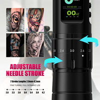 Machine à tatouer sans fil professionnelle XNET Axis 1600mAh, course réglable de 2,0 à 4,2 mm, pour débutants, artistes, art corporel