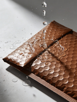 Enveloppes à bulles en polyéthylène imperméables LH, imprimées sur mesure, couleur chocolat, multi-tailles, pour l'expédition de colis cosmétiques