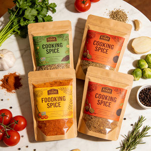 ถุงฟอยล์อะลูมิเนียมกั้นกลิ่นอย่างดี แบบตั้งได้ ปิดผนึกซิปล็อค ป้องกันความชื้น/กลิ่น สำหรับบรรจุภัณฑ์เครื่องเทศข้ามพรมแดน ถุงพลาสติก PE - Product Image 3