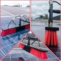 Brosse télescopique multi-longueurs en aluminium pour nettoyage sans rayures des panneaux solaires, fenêtres, voitures, camions et bateaux – Vente en gros