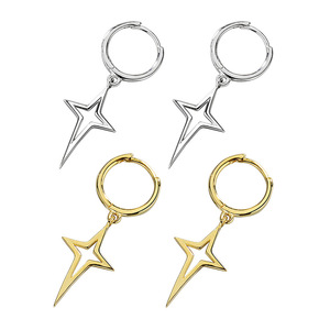 Venta al por mayor 2025 nueva llegada 925 pendientes de aro de cruz de plata esterlina mujeres Europeo Americano Influencer-tendencia clásica Venta caliente - Product Image 5