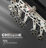 Christie Matilda Suspension Absorption des chocs 175mm garde au sol Robot châssis sur chenilles Rc chenilles en caoutchouc châssis AVT-12T