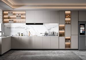 Colección de Gabinetes de Cocina de Madera Maciza de Lujo de Alta Gama con Cajones Especializados, Isla Multifuncional, Diseño Moderno Ecológico - Product Image 2