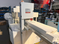 Machine à fabriquer des serviettes de table 300x300mm à pliage 1/4, impression 3 couleurs, pour le marché péruvien