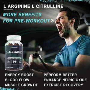 Ausreson Private Label Arginine and l Citrulline Gummy Pre Workout <strong>Supplement</strong> 1000 mg 3000 mg l Arginine Citrulline Gummies - Product Image 3