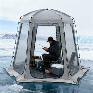 เต็นท์ทรงโดมใส 1-2 คน ทนทุกสภาพอากาศ - ให้ความอบอุ่น แห้งสบาย และป้องกันแสงแดด - เหมาะสำหรับกีฬา ฝน หรือลม - Product Image 3