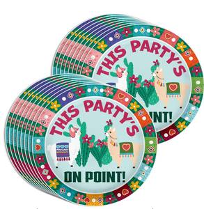 Ensemble d'assiettes Cinco De Mayo Fiesta Fournitures de papier jetables de 7 pouces - Product Image 6