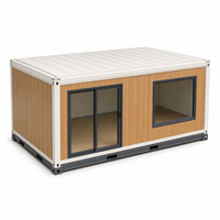 Maison conteneur pliable 20 pieds 40 pieds, maison préfabriquée modulaire mobile pliable, maisonnette portable en kit, classe A, ignifuge, 3 étages