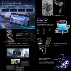 Điện thoại thông minh mạnh mẽ HOTWAV Cyber 15, camera 200MP, RAM 12GB+ROM 256GB, chống nước IP68, pin 6280mAh, Android 13, chip 8 nhân, nhận diện khuôn mặt, hỗ trợ nhiều ngôn ngữ toàn cầu - Product Image 2