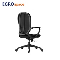 Chaise de bureau pivotante ergonomique EGROspace Executive à dossier mi-haut, réglable, inclinable, en maille, pour visiteurs et dirigeants