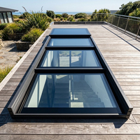 Aluminiumrahmen-Überlappungs-Schiebedachfenster für Außen-Wintergarten und Terrasse, Wasserdicht, Wartungsarm, Projekt-Design