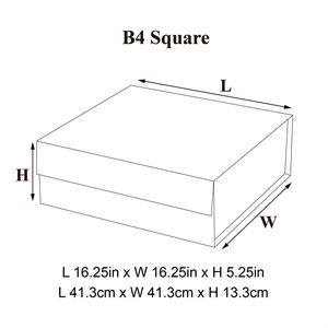 Caja de Regalo Magnética Cuadrada de Lujo B4 al por Mayor para Empaque de Regalos con Cinta - Product Image 5