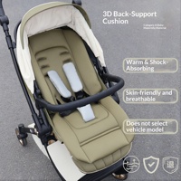 Coussin de siège de poussette en coton Roman Holiday OEM/ODM pour bébé (pliable 2-en-1, protection de la colonne vertébrale, toutes saisons, 0-3 ans)