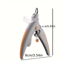 Coupe-ongles LED pour animaux de compagnie en gros avec protection transparente, poignée confortable et service de marque privée pour la vente au détail d'articles de toilettage pour animaux