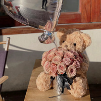 D77 2024 Qualité Garantie Unique Rose Savon Bouquet Fleur Cadeau Boîte Conservé Savon Bouquet De Fleurs pour Noël Saint Valentin