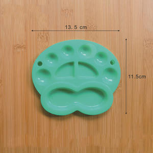 Bview Art Venta caliente 4 colores 13,5*11,5 CM bandeja de pigmento de paleta de rana pequeña colorida para pintura al óleo de acuarela acrílica - Product Image 4