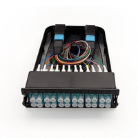 Module de cassette fibre optique 12 cœurs MPO/MTP vers LC OM3 OM4 à faible perte d'insertion, Plug and Play pour câblage de centre de données