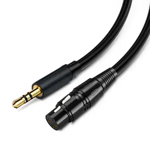 Cantell TRS Stereo Male to XLR Female Microphone Cable 3.5mm 1/8 Inch Stereo Male to XLR Female aux audio cable