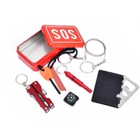 Kit de survie en plein air JW-180, équipement de camping, kit de survie, outils d'urgence portables pour voiture