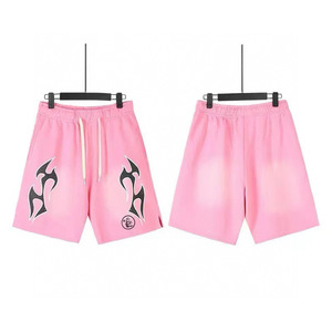 Pantalones Cortos de Hombre de Algodón Lavado Transpirables y Ecológicos con Cordón, Estampado de Llamas, Marca de Moda, Novedad Verano 2025 - Product Image 5