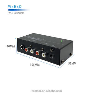 Stéréo <span class=keywords><strong>Phono</strong></span> Préampli Home Studio Guitare Électrique Audio Écouteur Moniteur Platine Préamplificateur - Product Image 3