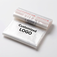 Sacs en plastique autocollants OPP avec impression de logo personnalisée, sacs transparents à fermeture adhésive pour vêtements, bijoux, petits articles, emballage de vente au détail