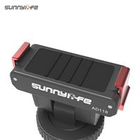 Adaptateur de fixation magnétique à dégagement rapide Sunnylife avec griffe froide 1/4\" 180 °   Support d'adaptateur inclinable pour Osmo 360/Action 5 Pro/4/3/2
