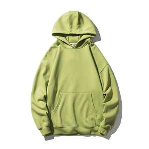 OEM High Quality 700gsm Hoodie Logo Embroidered Cotton 100% Designer Lime <strong>Green</strong> <strong>Hoodies</strong> <strong>Men</strong> Heavy Thick Hoodie - Product Image 2