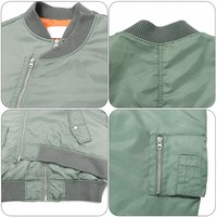 Chaqueta Bomber para Hombre, Cierre Asimétrico, Talla Grande, Nailon Cortavientos, Múltiples Bolsillos, Estilo Urbano, Personalizable con Logotipo, OEM, Alta Calidad