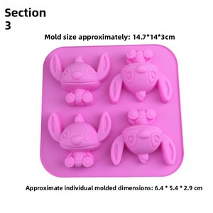 Stampo in silicone alimentare per bambini, a forma di orsetto dei cartoni animati, per caramelle gommose, cioccolato, Baozi, torte, budini, gelati e torte al vapore domestiche - Product Image 4