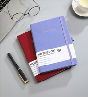 Carnet de notes A5 en cuir PU mignon, couverture rigide, personnalisé avec logo, pour l'école, vente en gros