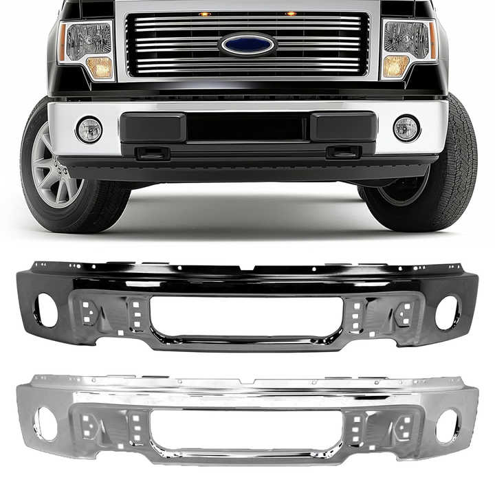 Front Bumper 9L3Z-17757-A for Ford F150 2011-2014 - Durable Steel