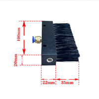 Brosse à huile industrielle pour chaînes, escaliers mécaniques et rails de guidage, petite brosse à huile en nylon, personnalisable OEM, anti-fuite d'huile