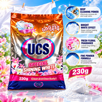 Détergent à lessive en poudre OEM 230g, marque privée, parfum personnalisé pour lavage en machine et lavage à la main