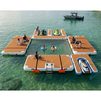 Plateforme de quai flottante gonflable modulaire personnalisée en Drop Stitch pour jet ski et yacht