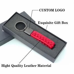 พวงกุญแจหนัง PU สำหรับรถยนต์ แบบขายส่ง สั่งทำโลโก้ได้ พิมพ์ลายแบบ Sublimation  วัสดุหนัง PU - Product Image 6