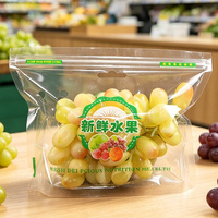 Op maat bedrukte plastic fruitzakken met ritssluiting, op maat bedrukte ziplock zakken, plastic fruitverpakkingszakken met ritssluiting