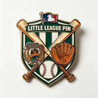 Épingles de revers en métal émaillé personnalisées pour équipes de baseball, badges promotionnels pour clubs sportifs, épingles de collection pour casquettes d'équipes de baseball