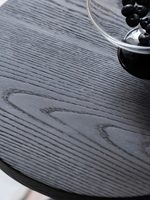 Table basse portable en bois massif de style Wabi-sabi pour la maison et le balcon - Écologique et simple pour un usage domestique