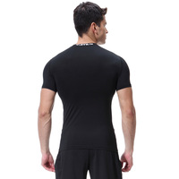 Hauts de sport à manches courtes personnalisés sans couture coupe à sec sport hommes vêtements de sport de compression hommes collants de gymnastique vêtements de fitness de gymnastique