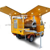 Cuisine mobile électrique Bar à bières Tuk Tuk Tricycle avec réfrigérateur Camion mobile écologique pour aliments Pizza Crème glacée Café