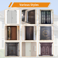 Porte de sécurité en acier antivol personnalisée de luxe | Porte extérieure d'entrée principale en métal pour l'entrée principale de la maison