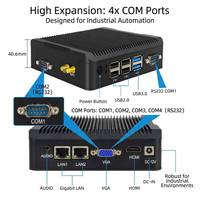 Mini Computadora Industrial Dual Lan Sin Ventilador, Intel Celeron N5095, Windows 11, Linux, PC Industrial Sin Ventilador